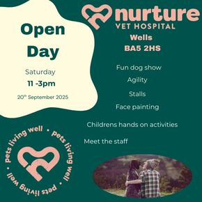 Family Friendly Open Day at Nurture Vet Hospital in Wells 20/09/25