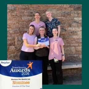 Nurture nominated for 2026 Petplan awards